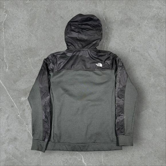 The North Face Gray Hooded Jacket Black Camo Denali - Picture 2 of 7